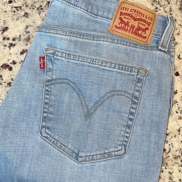 Levi's Original Women's Mid-Rise Tapered Leg Boyfriend Jeans Slate Era Size 31 - Picture 3 of 9